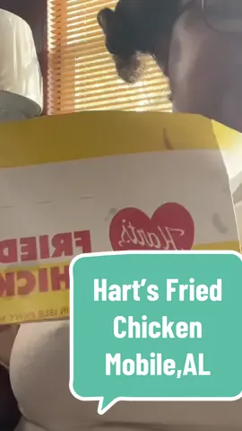 I’m sick, can’t breath through my nose, and need help from the pentagon with my hair…but nothings going to stop me from going to Hart’s Fried Chicken ❤️😂 #hartsfriedchicken 