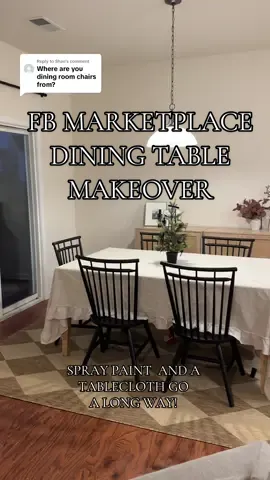 Replying to @Shan  FB MARKETPLACE FIND #fbmarketplacefind #diningtablemakeover #diningtable #homediys #furnituremakeover #furniturediy #diningtableset #affordablediningtable 