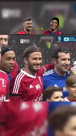 Team Beckham vs Team Ronaldinho | LEGEND MATCH #football #Soccer #legend #beckham #ronaldinho #fyp 