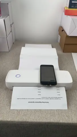 A4 thermal folded paper printing tutorial #TikTokShopBlackFriday #a4printer #portableprinter #a4portableprinter #thermalprinter 