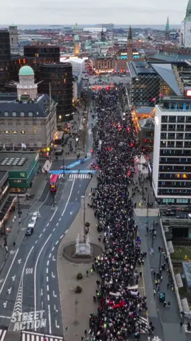 65.000 people marched on the streets of Copenhagen today for ceasefire and a free Palestine ✌️🇵🇸 We won't be silenced, and we will keep protesting until the liberation of all oppressed people. Nobody's free until everybody's free ✊️❤️ This is not even the full demonstration. You can see people still coming around the corner from Istedgade/Gasværksvej in the start. From the livestream we know, that people were still at Halmtorvet when this drone video was shot! [Number of protesters updated]  #freepalestine #copenhagen #🇵🇸 