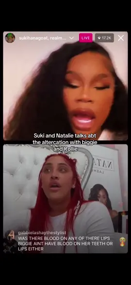 what is up with the biting #sukihana #natalienunn #instagramlive #xyzcba 