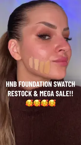 EEEEK!🥹 RUN DONT WALK BESTIES!😍🏃🏻‍♀️ She’s BACK, She’s on SALE & She’s in STOCK!🛍️ The #VIRAL @HNB Cosmetics foundation! Bag yours today for £10 or LESS!!😭😭😭 Let me know if you need help picking your shade!!!🤍 Products linked to shop babes!  - - - #hnbfoundation #hnbcosmetics #BF20 #blackfriday #blackfridaydeals #fyp #hnb #hnbrestockfoundation #hnbrestock #hnbsale #airbrushfoundation #makeup #makeupsale #bargainfinds #TikTokShop #TikTokMadeMeBuyIt #foundationshade #blackfridayshopping #foundationswatch #foundationswatches #viralmakeup 