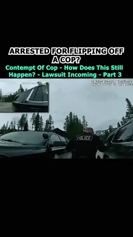 Arrested For Flipping Off A Cop? #cop #cops #policeofficer #copsoftiktok #copsontiktok #trending 