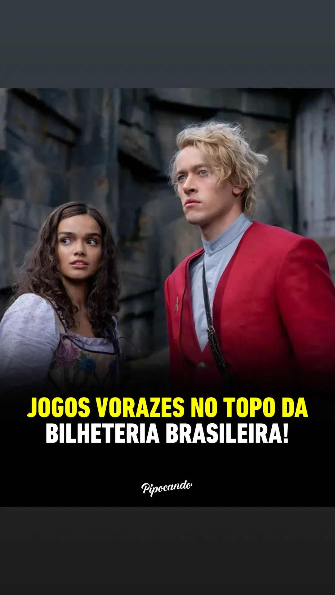 A Cantiga dos Pássaros e das Serpentes superou o filme da Marvel e Five Nights At Freddy’s em estreia. Em seu final de semana de lançamento, o longa liderou a bilheteria brasileira com uma arrecadação de R$ 9,8 milhões. Será que vai durar esse primeiro lugar por muito tempo? #news #bilheteria #pipocando #cinema #jogosvorazes #dicasdefilmes