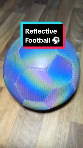 This football looks great at night as it reflects light. The football also comes with a pump and bag to carry it. #football #reflectivefootball #cheapfootball 
