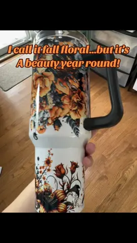 Custom name topper included with each 40oz sublimated tumbler!  Message me aftee ordering or send a note with your order please!  #tiktokshopblackfriday #tiktokshopcybermonday #40oztumbler #floral #gift 