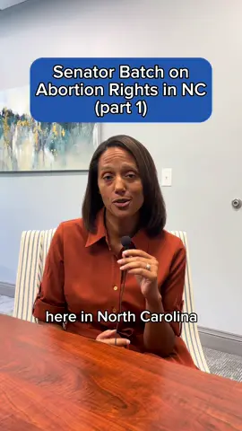 Senator Batch on Abortion Access in NC: Part 1 #northcarolina #ncpol #politics #reproductiverights 