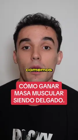 Cómo ganar masa muscular siendo delgado. Las comidas que te pueden ayudar para ganar músculo y peso son: -Arroz  -Pasta -Pollo/Pavo -Ternera -Aguacate -Frutos Secos -Queso -Crema Mani -Plátano -Salmón  -Avena #volumen #ectomorfo #ganarmusculo #comidasvolumen #consejosvolumen #