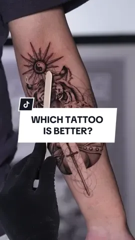 Which Tattoo is Better?  #tattooartist #tattooideas #fypp 