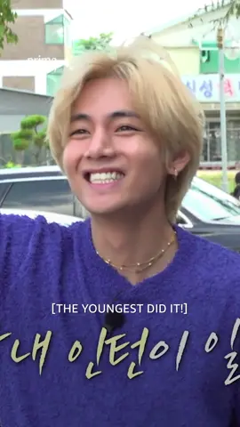Our shy, youngest intern #KimTaehyung is also secretly the most competitive. 🤭 Stream #JinnysKitchenTeamBuilding now on Prime Video!