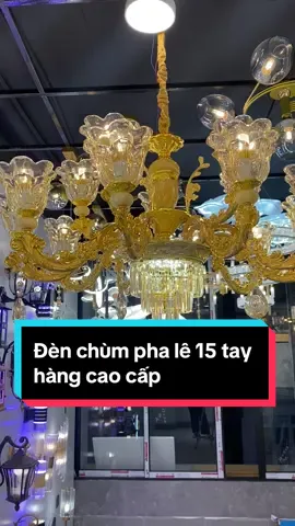 Đèn chùm pha lê 15 tay quá đẹp , quá xuất sắc các bác ơi 😍😍👉#monskylighting #dentrangtri #xuhuong #denchumphale 