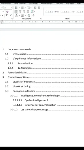 TABLE DES MATIÈRES ou SOMMAIRE rapide dans #WORD - Tutoriel #Microsoft365 / #cours #informatique #sommaire #tuto #bureautique #tabledesmatieres Voici le LIEN vers la vidéo complète avec tous les détails pour personnaliser votre table des matières : https://youtu.be/SMJFLyEiE3M