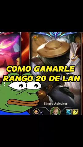 COMO GANARLE AL RANGO 20 DE LAN #leagueoflegends  #RANK20