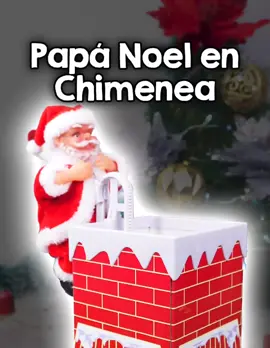 Papá Noel en Chimenea Navideña Escribenos al 64906193 o buscanos en www.TikBolivia.com #navidad #adorno #decoracion #papanoel #chimenea #juguete #tikbolivia 