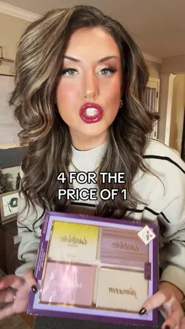 @tarte cosmetics did not come to play this holiday season. FOUR PALLETES for the price of 1?! The PERFECT gift for any woman!!! #tiktokshopblackfriday #tiktokshopcybermonday #tartecosmetics #giftideas #christmasgiftguide #stockingstuffers 