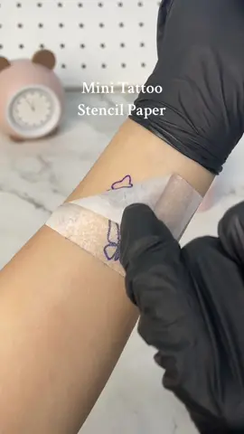 Way to make a butterfly tattoo stencil paper🤩🤩#tattooartist #tattoo #tattoolover #tattootiktok #minitattoo #fyp #stencilart #rosetattoo #tattooremoval #tattooideas #tattooed #phomemo 
