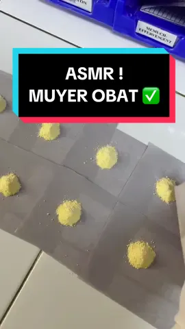 Krna yg kapsul uda pernah, kali ini ASMR muyerrr. Sound on pliss #fyp #fypシ #foryou #apoteker #farmasi #farmasis #samasamabelajar #berbagiilmu #puyer #obatpuyer #obat #meracikobat #ceceapoteker #viral #apotekerhits #fypdonggggggg #asmr #asmrobat #edukasifarmasi 