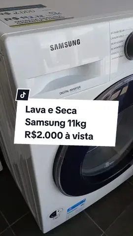 Lava e Seca Samsung 11kg 😍 Apenas R$2.000 à vista #lavaeseca #samsung #vendas #eletrodomesticos #donadecasa #grandeabc #maua #santoandre #suzano #zonaleste #assistenciatecnica #ribeiraopires #blackfriday 