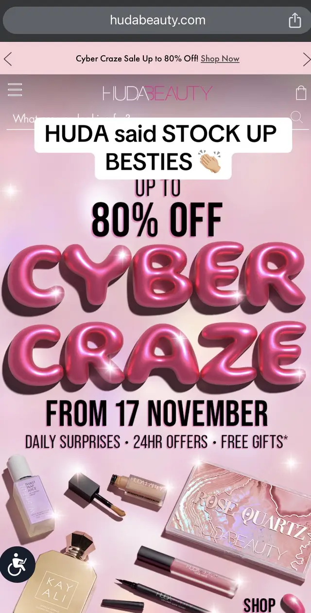 Here’s a few of the sales I’m perusing  @Huda Beauty @Glamlite @LYS Beauty @DanessaMyricksBeauty @Kosas @Auric Cosmetics #christmasshopping #addtocart #retailtherapy 