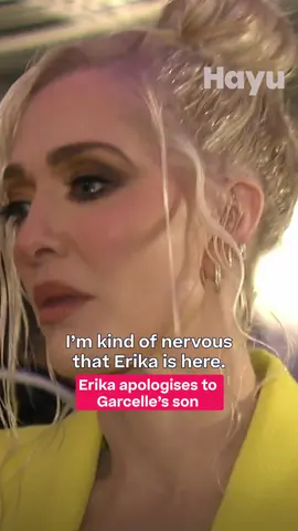 Erika apologises to Jax for her comments from last season. #RHOBH #RealityTV #Hayu