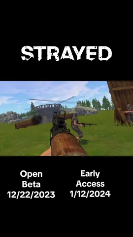 STRAYED will be releasing into Early Access on January 12, 2024. There will be a free Open Beta starting December 22, 2023. Strayed will be crossplay between Steam VR and Meta Quest 2+3. Wishlist the game and join our discord (links in bio). #vr #gamedev #fyp #oculus #quest2 #quest3 #virtualreality #rust # strayed #steam #applab #survivalgame #openworld