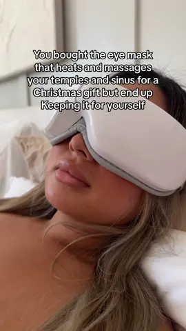 The best part is even if you want to keep it for yourself it’s on Black Friday sale so you can get one for you too #eyemassager #GiftIdeas #ChristmasGiftIdeas #MigraineRelief #SinusRelief #MigraineHacks #Relax #TiktokshopBlackfriday #blackfridaydeals #blackfridaymusthaves #obsessed 
