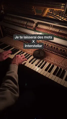 ✨Je te laisserai des mots x Interstellar✨ #piano #jetelaisseraidesmots #interstellar #movie 