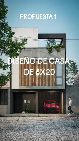 DISEÑO DE CADA DE 6X20M #viraltiktok #arquitectoperu #diseñodecasas #fachadasmodernas #fyp 