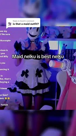 Replying to @David #fyp #cosplaygirl #twitchgirl #maidoutfit 