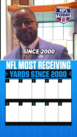 Nate Burleson guesses the Top 10 in receiving yards since 2000  #nfl #football #fyp 