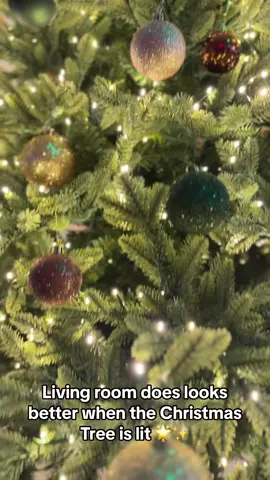 The grand finale of our new tree is up ✨#foryou #christmastree #christmastiktok #christmas2023 #costcochristmastree #foryourpage #tiktokviral #christmasdecor 