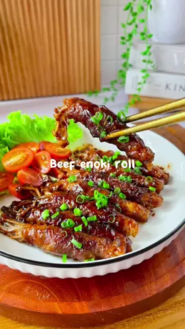 Membalas @𝓨𝓾𝓷𝓲 akhir bulan gini, tetep bisa makan enak dong 🤭 #resep #reseptiktok #resepmasakan #resepsimple #beefenokiroll 