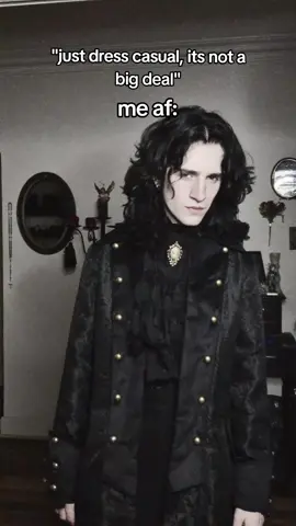 so just a nice little casual fit? dw I've got just the thing 🦇 #romanticgoth #vampiregoth #gothfit #althair #altboy #gothboy 