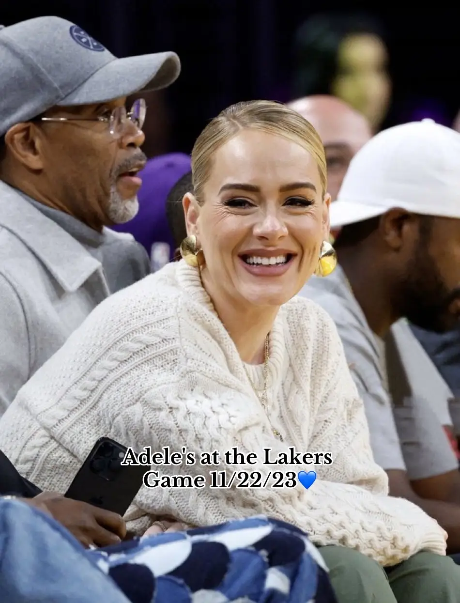 this look is EVERYTHING. #adele #lakers #fypシ #basketball #adelefans 