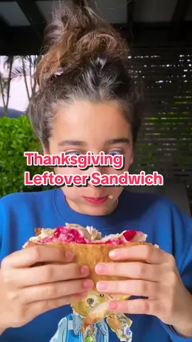 Thanksgiving Leftover Sandwich 1ea Sourdough Country Loaf 16oz Turkey Breast 5oz Cranberry 3oz Mayonnaise 4ea Muenster Cheese (Slices) 5oz Stuffing 5oz Mashed Potatoes 8oz Gravy Butter for toasting Bread #evelynskitchen #evelyn #cooking #thanksgiving #happythanksgiving #EasyRecipes #cookingchannel #thanksgivingsandwich 