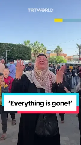 “Everything is gone!” A Palestinian woman who lost three family members in Israeli air strikes wailed in anguish at the devastating situation in Palestine’s Gaza.  #Gaza #Palestine #Gazachildren #Israel