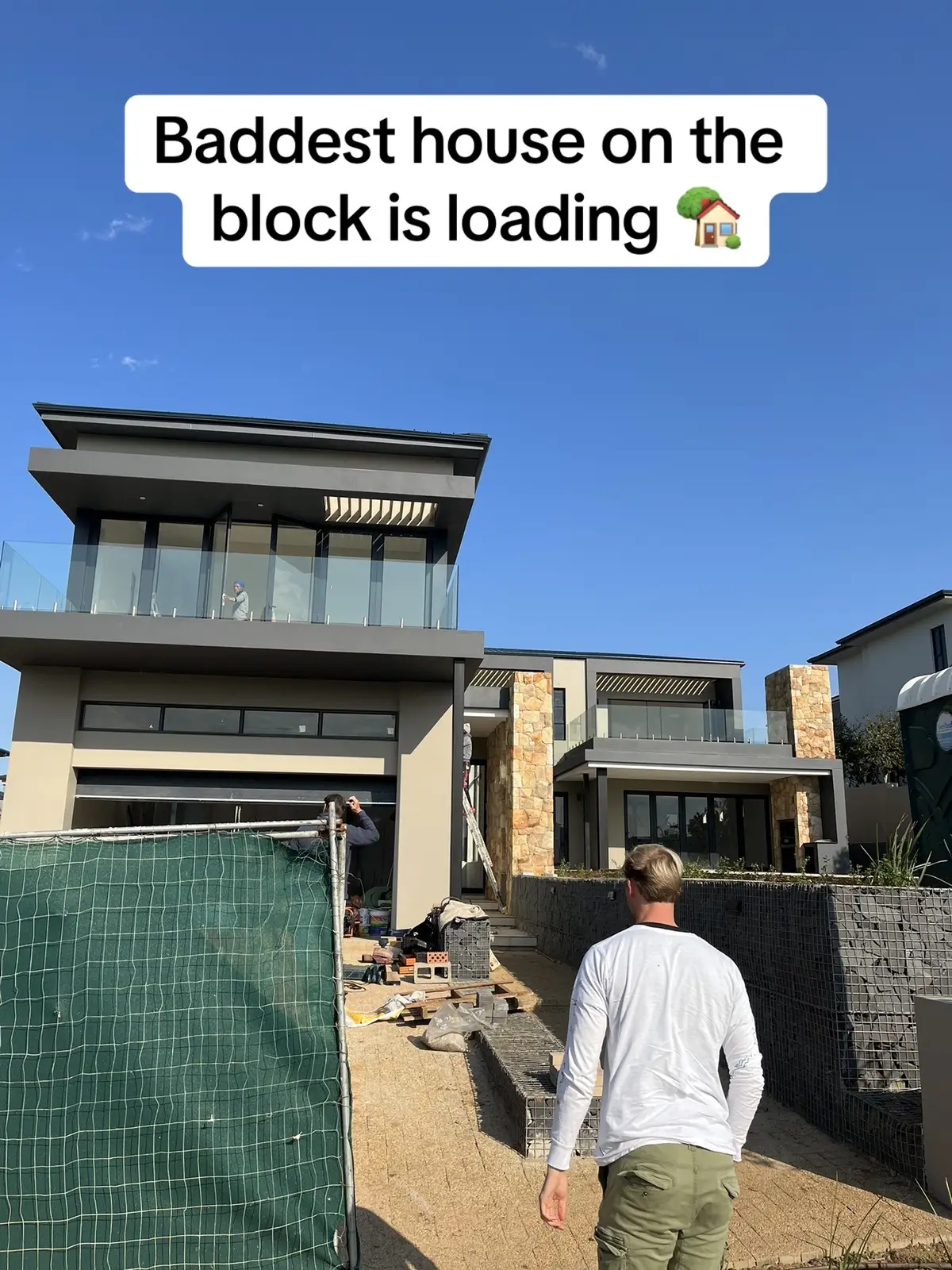 Biggest baddest house on the block is almost done 🔜🏡 #homeinsp #interiordesign #construction #homedesign #beautifulhouse #architecture #architectdigest #houseinspo #fyp