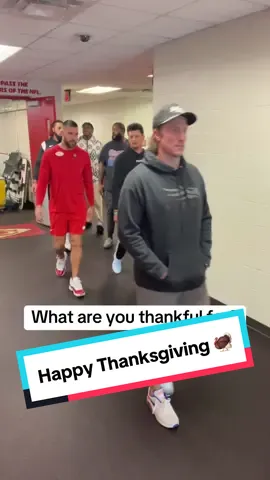 Happy Thanksgiving, Chiefs Kingdom! Our guys have lots to be thankful for 😂❤️ #thanksgiving #thankful #chiefs