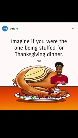 The way they repost that picture every year will never not make me laugh #peta #petathanksgiving #thanksgiving #thanksgivingday #thanksgivingturkey #thanksgivingdinner #greenscreen 