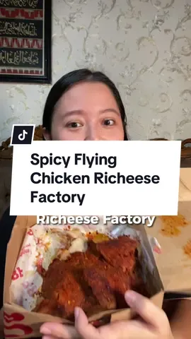 ‼️ Spicy Flying Chicken Richeese Factory ‼️ Ada yg pernah cobain?  #flyingchicken #richeesefactory #spicyflyingchicken #kulinerayam #kulinerayampedes #grabfood 