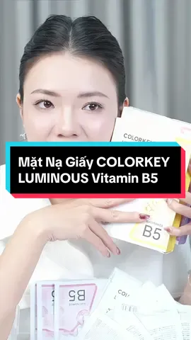 Mặt Nạ Giấy COLORKEY LUMINOUS Vitamin B5 #matnagiay #colorkey #reviewlamdep #showbizstore #TikTokAwardsVN2023 #SportsOnTikTok #Master2023byTikTok #TikTokFashion #LearnOnTikTok #xuhuong2023 #fyp 