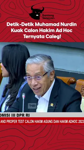Anggota Fraksi PDI Perjuangan, Muhamad Nurdin dalam agenda Fit and Proper Test Calon Hakim Agung mempertanyakan salah satu calon yang berstatus sebagai Calon Legislatif. Dalam agenda tersebut, Muhamad Nurdin bertanya khusus kepada Manotar Tampubolon sebagai salah satu calon hakim ad hoc HAM. Ia bertanya soal statusnya yang diketahui sebagai caleg. Muhamad Nurdin lantas sepakat bersama dengan anggota Komisi III lainnya untuk tidak meloloskan Manotar Tampubolon sebagai Hakim Agung Ad Hoc HAM dikarenakan tidak memenuhi syarat. #fyp #foryou #foryoupage #muhamadnurdin #manotartampubolon #fitandpropertest #hakimagung #komisi3dprri #pdiperjuangan #bantengsenayan 