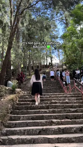 It's not gala. it's pahinga 🌲🍃 Baguio will always be my comfort place 🫶🏻  tag mo na yung gusto mong makasama sa baguio. 🥰 excited to our mini vlog, mahaba haba to ☁️ #mrscastro #fyp #baguiocity #comfortplace #baguio2023 
