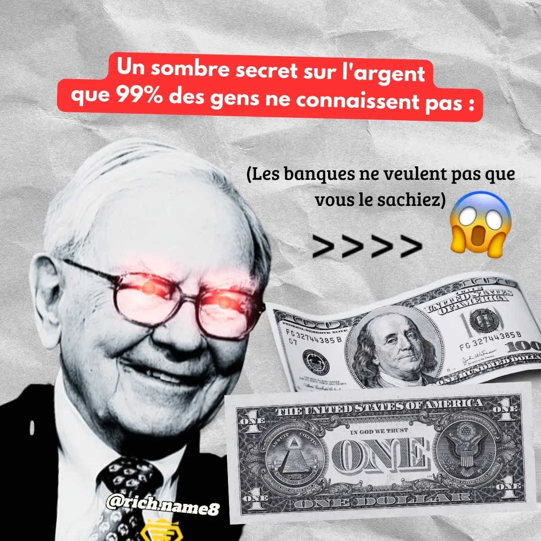 Ce sombre secret que les banques nous cachent va t’apprendre à faire de l’argent ! 😱 #business #argent #libertefinanciere #mindset #banque