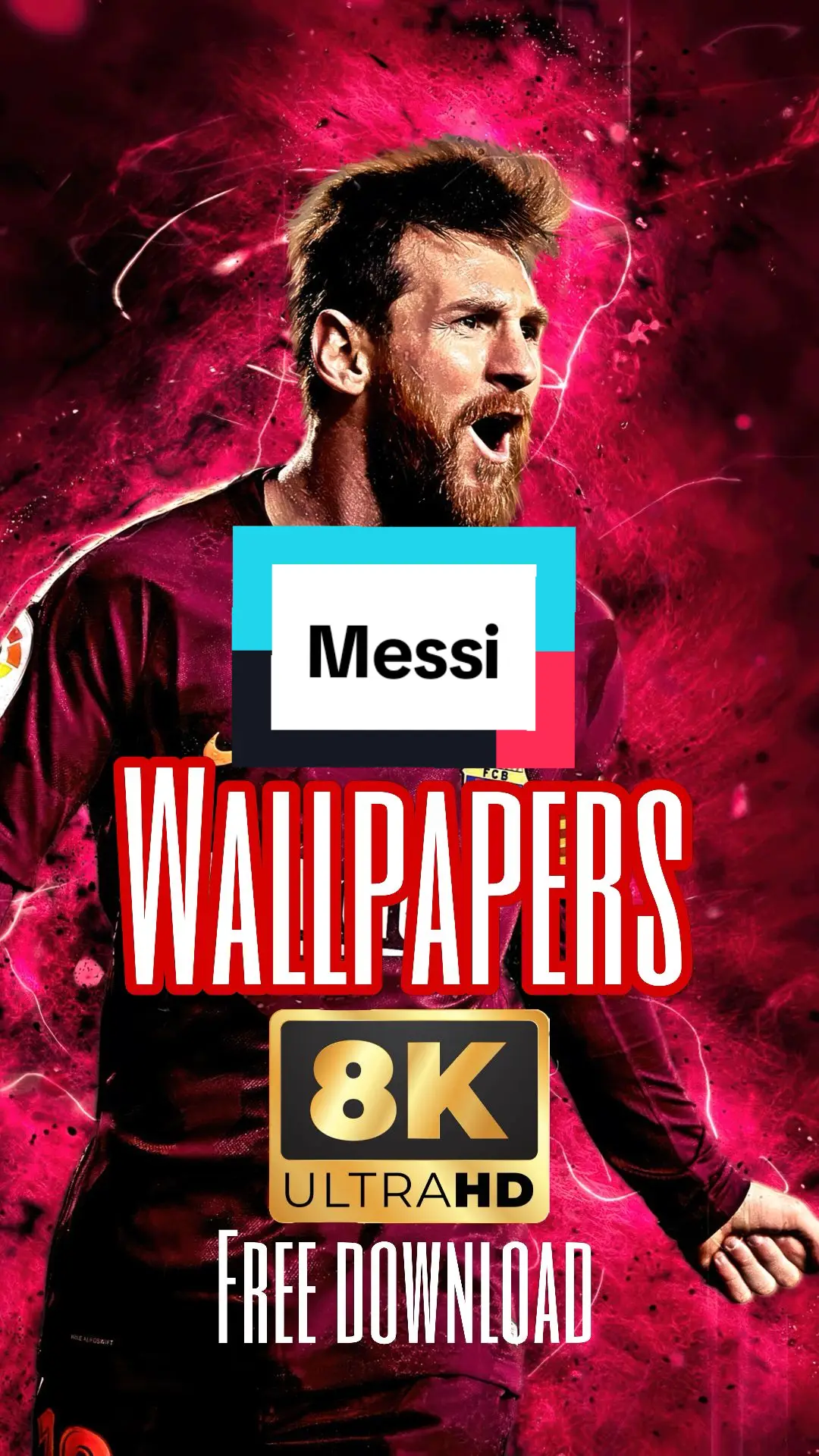 #Wallpapers #8K #Messi #Free #LionesMessi #fondodepantalla #Goat 