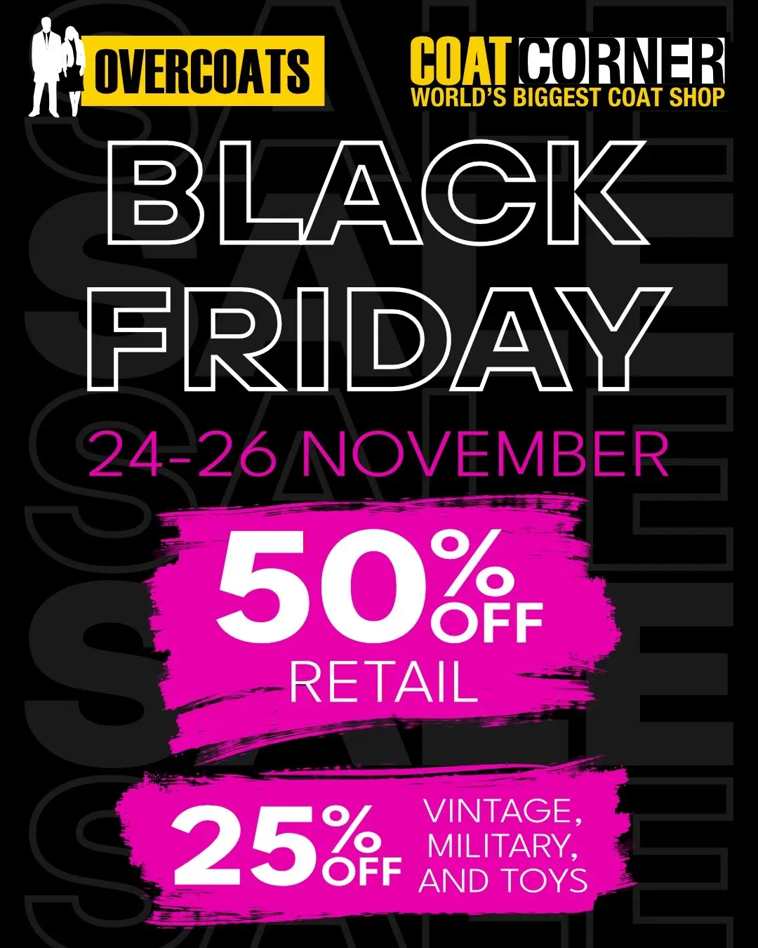 Don’t miss out! Our locations are 31 Van Wyk Road Brentwood Park. 79 Pretoria road kempton park CBD. 29 5th Avenue springs Cbd. Our specials are 50% off retail, 25% off vintage, 25% off GMS and 25% off ToyBox! #southafrica #blackfriday #sale #thrift #southafricatiktok 