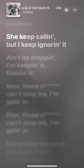 I'M LIKE BABY I KNOW I'M WRONG BUT THIS JUST HOW LIFE GOES. #lilbaby #gunna #lifegoeson #harderthanever #lyricvideo #fyp #like #hiphop #rap #atlanta #viralvideo 