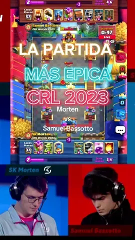 LA PARTIDA MÁS ÉPICA de la FINAL de CRL 2023 #clashroyale #clash #supercell #esports 
