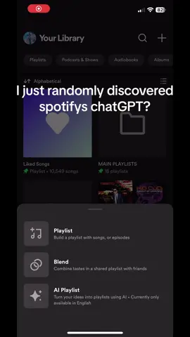 Since when did they have this update on spotify. Now they got chatGPT making our playlists… also wtf is Which House Exploration😭😭 #spotify #update #ai 